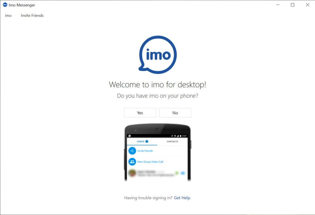 Imo Messenger — скриншот 1